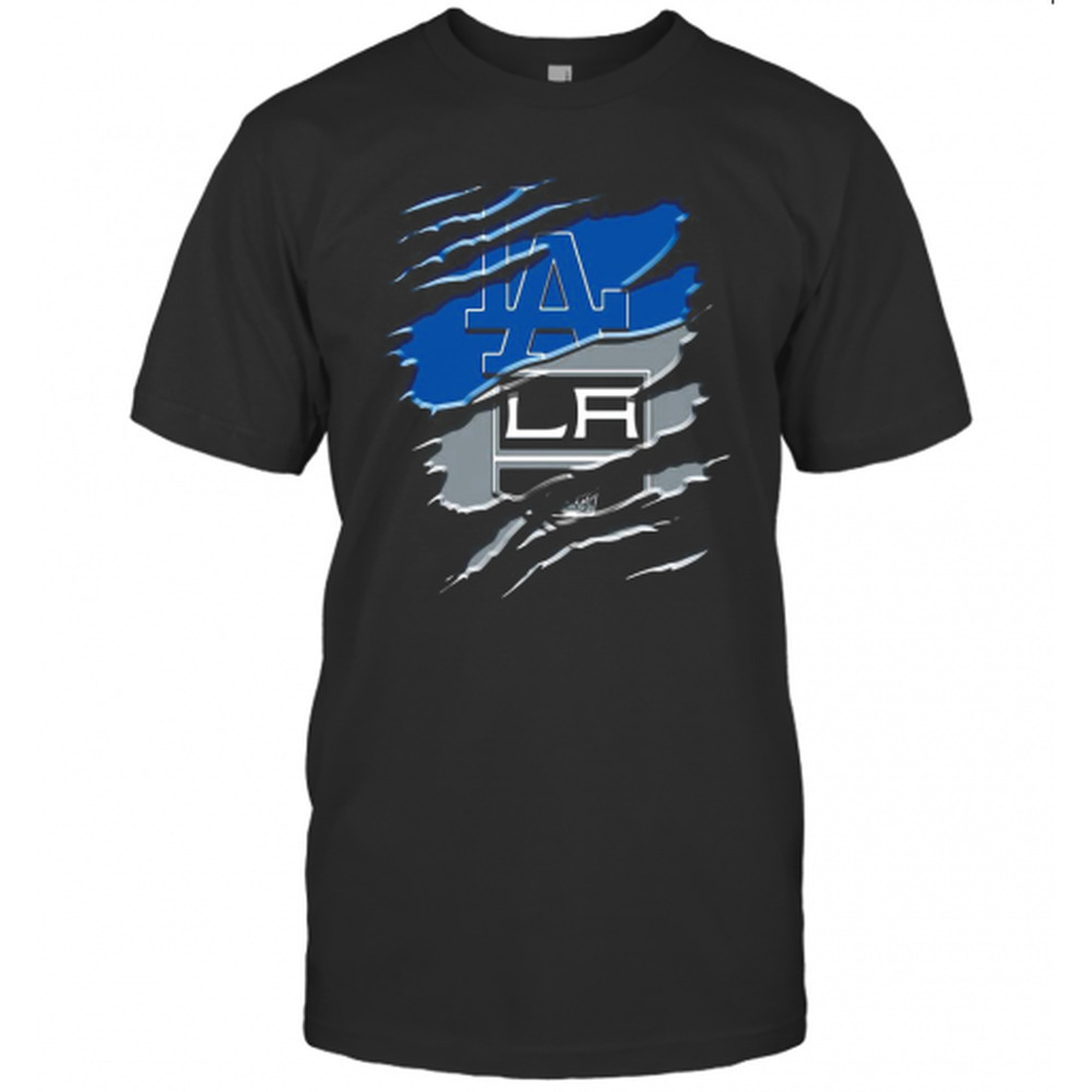 Los Angeles Dodgers And Los Angeles Raiders T-Shirt